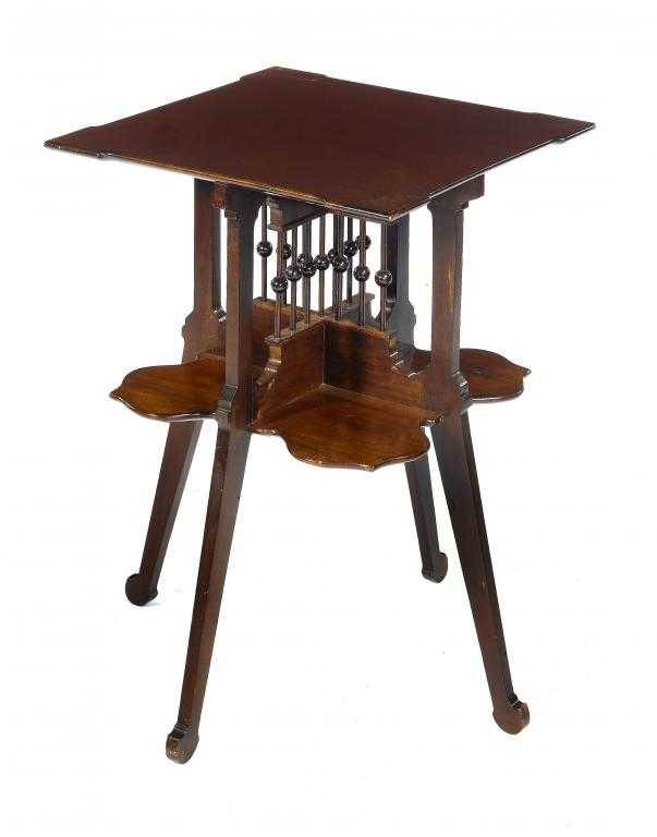 Appraisal: AN AESTHETIC MOVEMENT MAHOGANY TABLE BY THOMAS SIMPSON SONS with