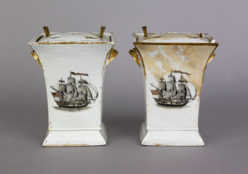 Appraisal: Pair of Chinese export porcelain bough pots early th c