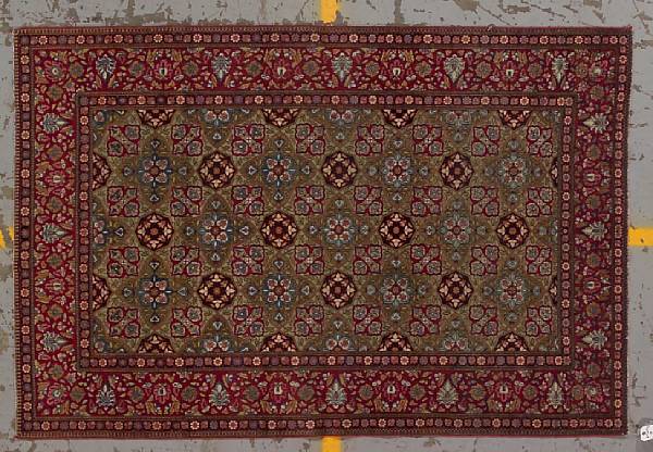 Appraisal: An Isphahan rug Central Persia circa size approximately ft in