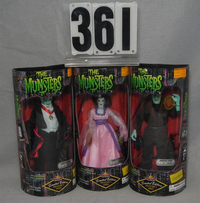 Appraisal: Lot of The Munsters Dolls mint in original boxes Estimate