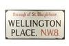 Appraisal: 's LONDON STREET SIGN - Building Mounted Raised Steel Enameled