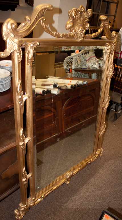 Appraisal: Regency style giltwood mirror Estimate - No condition report supplied