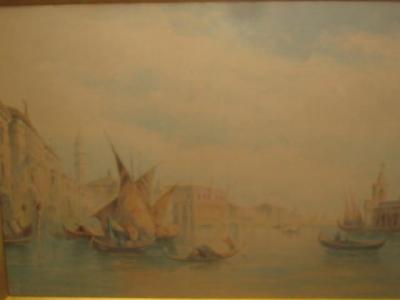 Appraisal: P SYLVESTER th Century The Grand Canal Venice signed watercolour