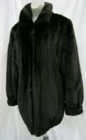 Appraisal: Elan Furs Ranch Mink Zip-Up Bomber Jacket some repair required