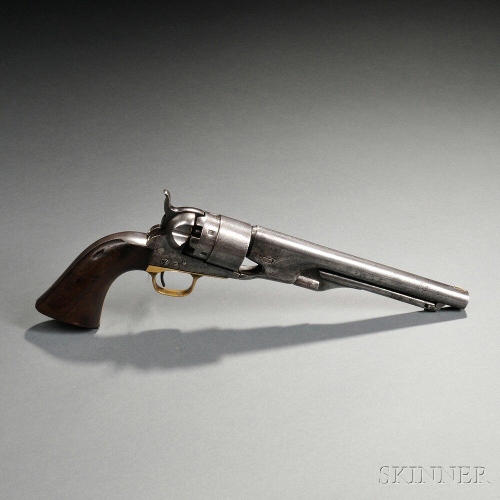 Appraisal: Colt Model Army Revolver c serial number walnut grips brass