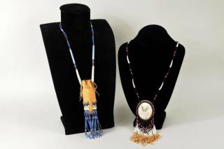 Appraisal: Two Inuit Beaded Necklaces Two Inuit beaded necklaces comprising a