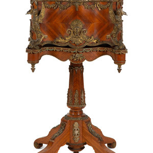 Appraisal: A Napoleon III Gilt Metal Mounted Kingwood Jardini re and