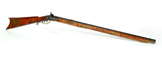 Appraisal: FULL-STOCK RIFLE Darrill Schutte Chillicothe Ross County Ohio mid th