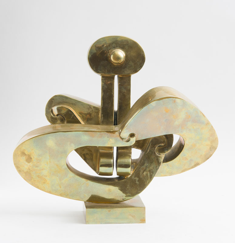 Appraisal: SOREL ETROG - UNTITLED Brass x in Provenance Galleria Schneider