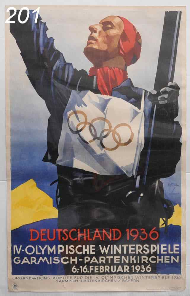 Appraisal: Olympic Poster ''Deustchland '' by Ludwig Hohlwein '' x ''