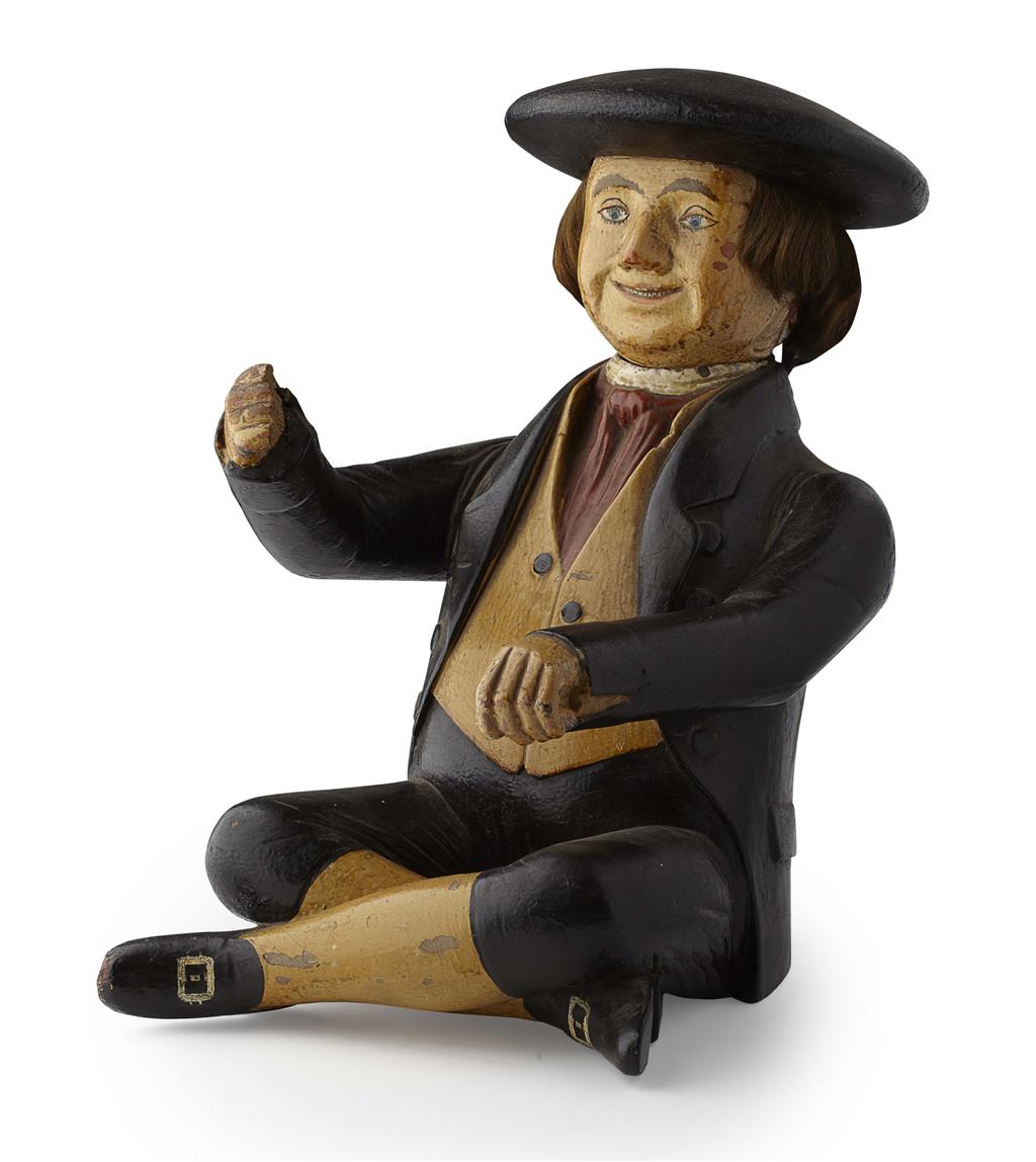 Appraisal: A SCOTTISH CARVED AND PAINTED WOODEN TOBACCO ADVERTISING FIGURE CIRCA