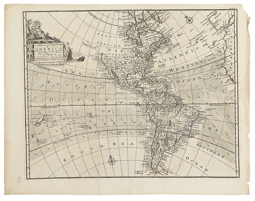 Appraisal: BOWEN EMANUEL A New and Accurate Map of America Engraved