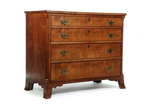 Appraisal: HEPPLEWHITE CHEST OF DRAWERS American late th century cherry with