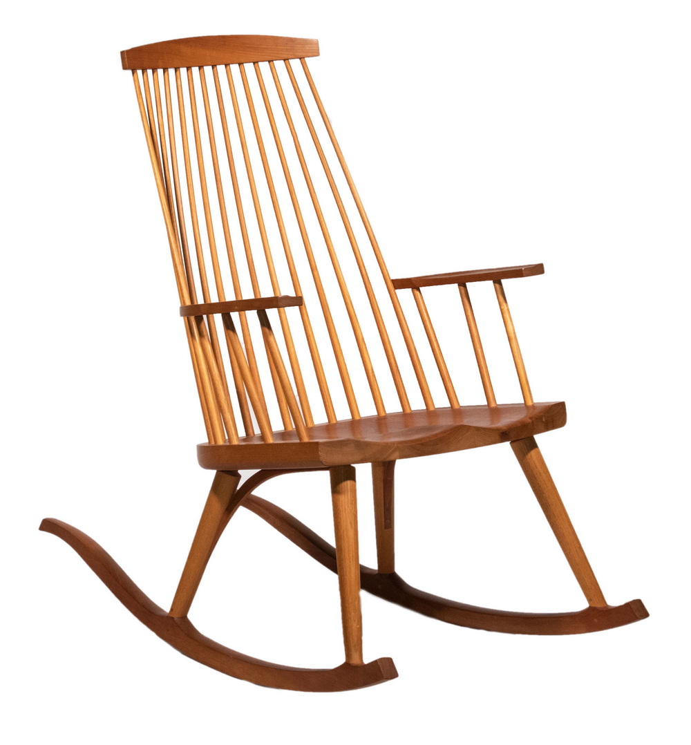 Appraisal: THOS MOSER NEW GLOUCESTER ROCKING CHAIR Hand Crafted Rocker by