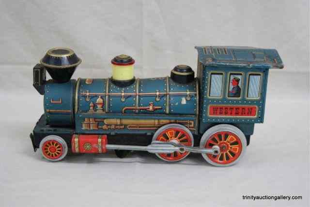 Appraisal: 's Modern Toys Tin Locomotive TrainThis is a very nice