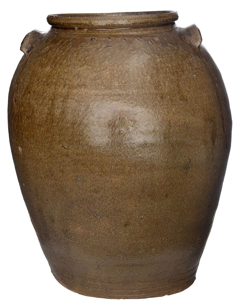 Appraisal: Edgefield Storage Jar possibly attributed to Dave Drake Lewis Miles