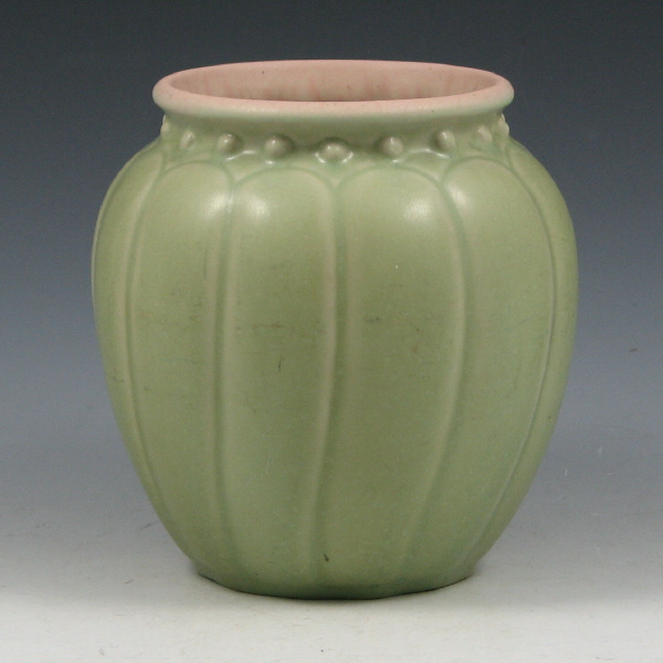 Appraisal: Rookwood matte green vase from Marked with Rookwood logo XXIX