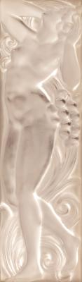 Appraisal: A modern Lalique glass relief panel Femme T te Lev