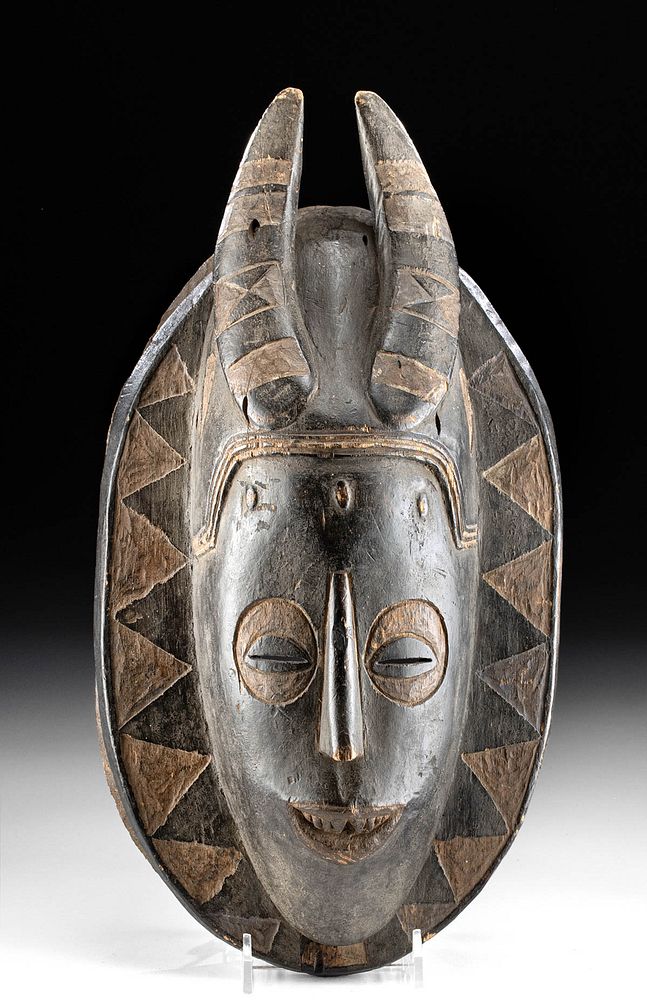 Appraisal: Early th C Guro Wood Zamble Mask Originally Listed At