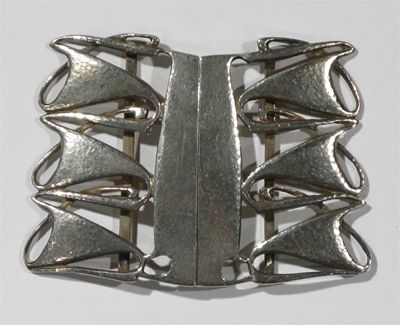 Appraisal: A Liberty Co Cymric silver buckle designed by Archibald Knox