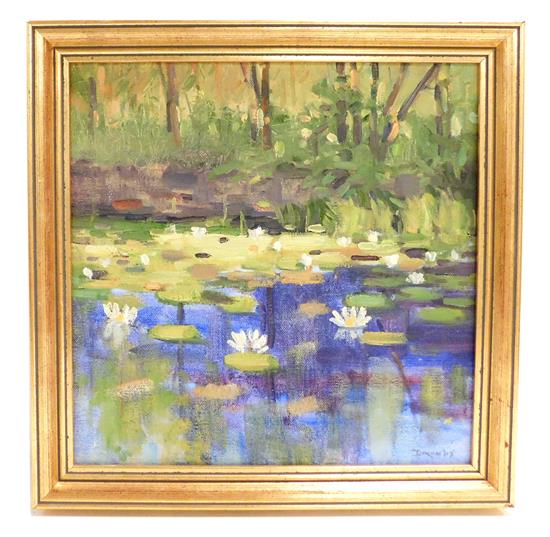 Appraisal: Chris Dixon Connecticut th C oil on canvas Lilly sic