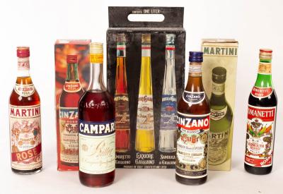 Appraisal: Spirits nine bottles including three bottle boxed set 'The Italian