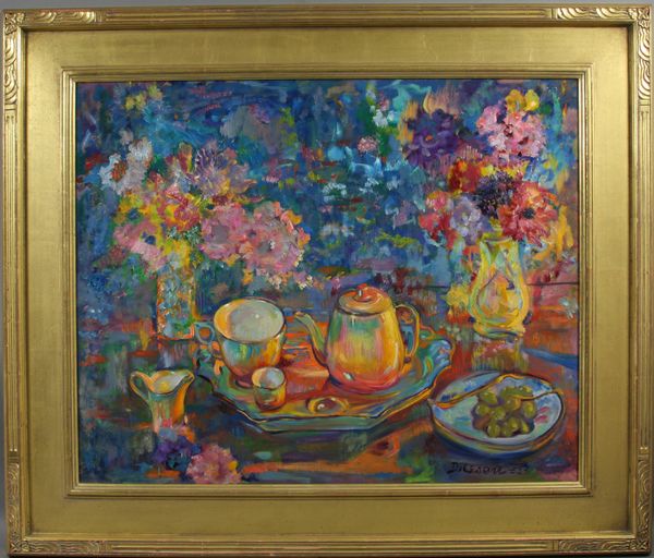 Appraisal: Alfred Di Cesare - Royal Winton China oil on masonite