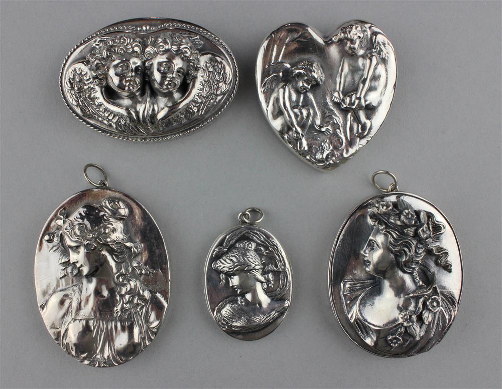 Appraisal: COLLECTION OF HENRYK WINOGRAD STERLING to include sterling silver brooches