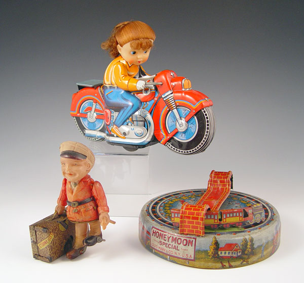 Appraisal: PIECE LOT TIN LITHO CELLULOID TOY LOT piece s to