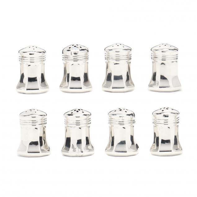 Appraisal: SET OF EIGHT INDIVIDUAL STERLING SILVER SALT AND PEPPER SHAKERS