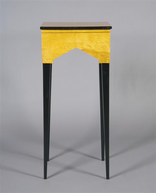 Appraisal: A Swedish Art Deco Birch Side Table Height x width