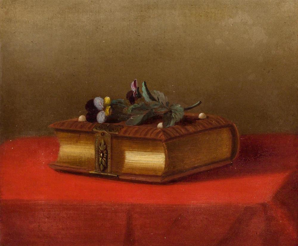 Appraisal: LEMUEL MAYNARD WILES Attributed American - Still Life with Book