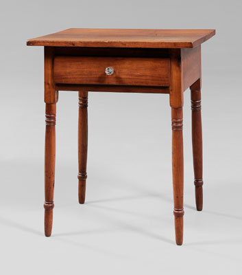 Appraisal: Southern Federal One-Drawer Table possibly Tenn