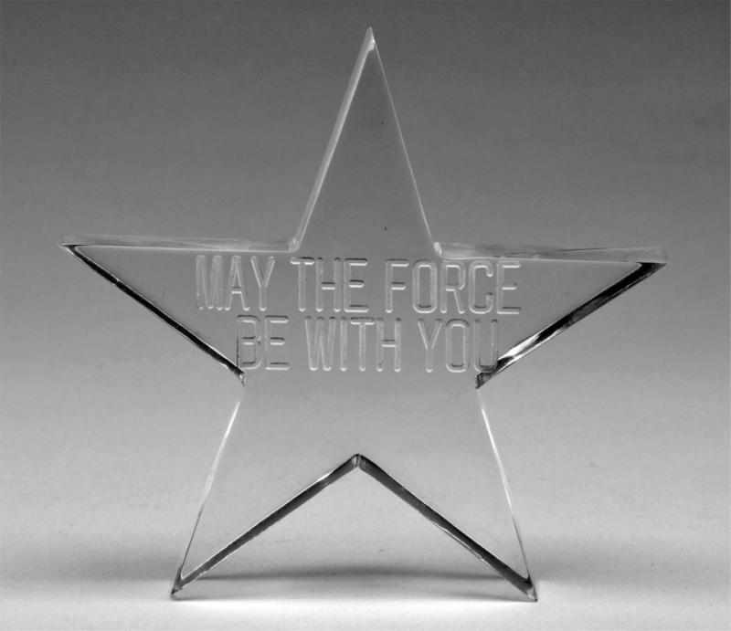 Appraisal: Lucite May the Force Be With You Premium Description A