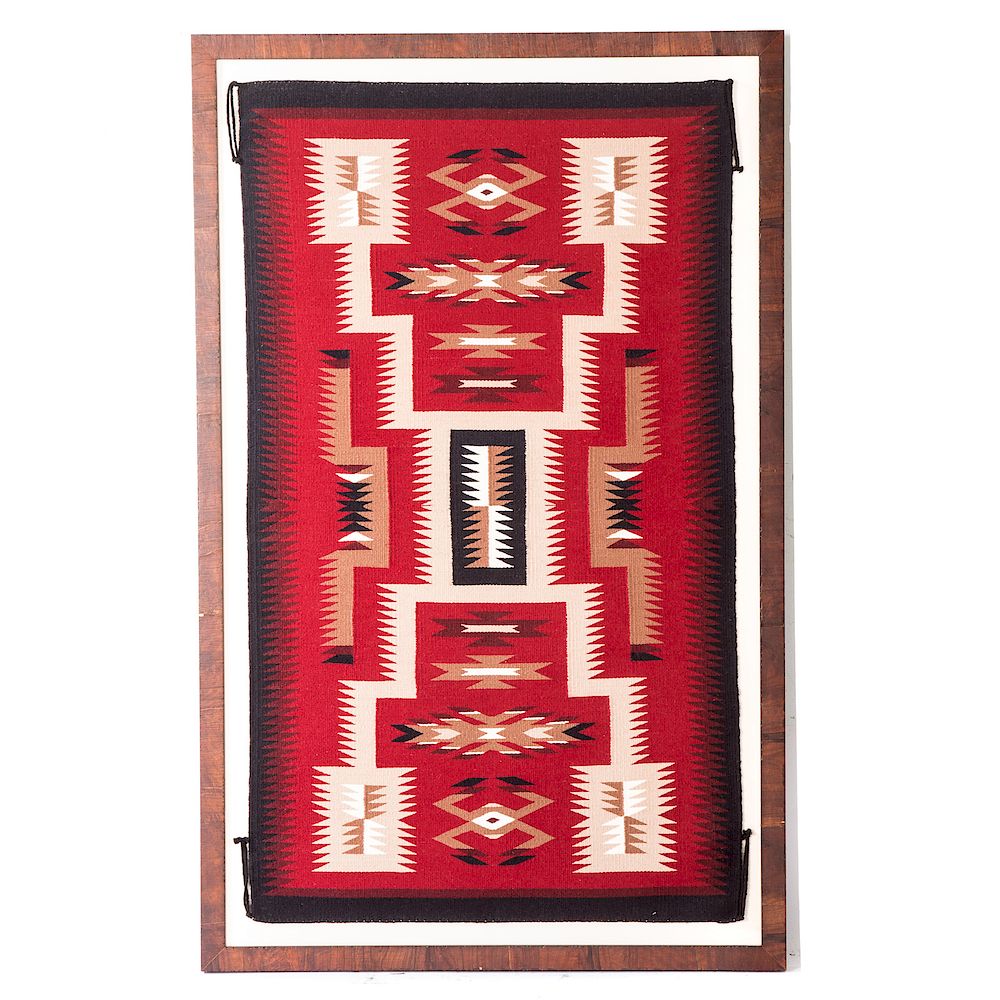 Appraisal: Native American woven textile probably Navajo in H in W