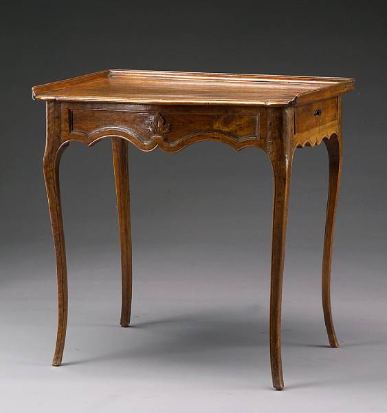 Appraisal: A Louis XV walnut table third quarter th century The