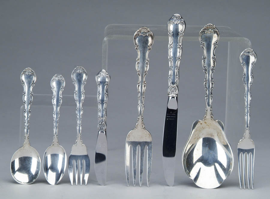 Appraisal: SEVENTY-FOUR PIECE DINNER FLATWARE SERVICE BY GORHAM IN THE STRASBOURG