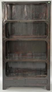 Appraisal: Chinese etagere with four shelves and two drawers ht in