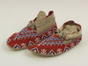 Appraisal: MOCCASINS - Pair of Native American th C buckskin beaded