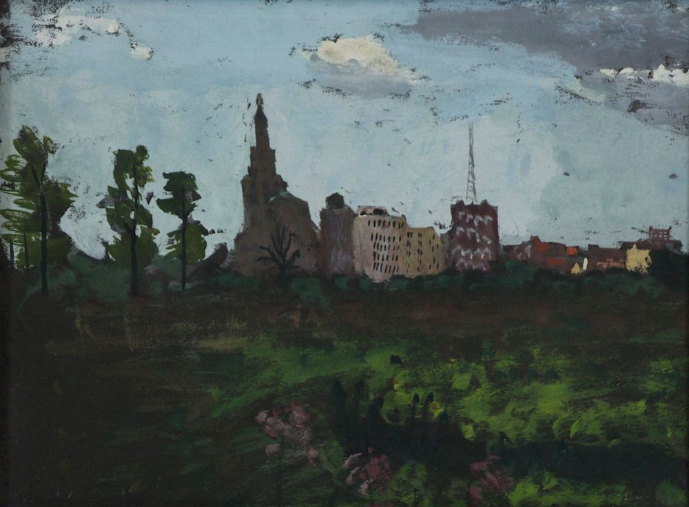 Appraisal: JOSEPH SOLMAN AMERICAN - Gouache Central Park Looking East From