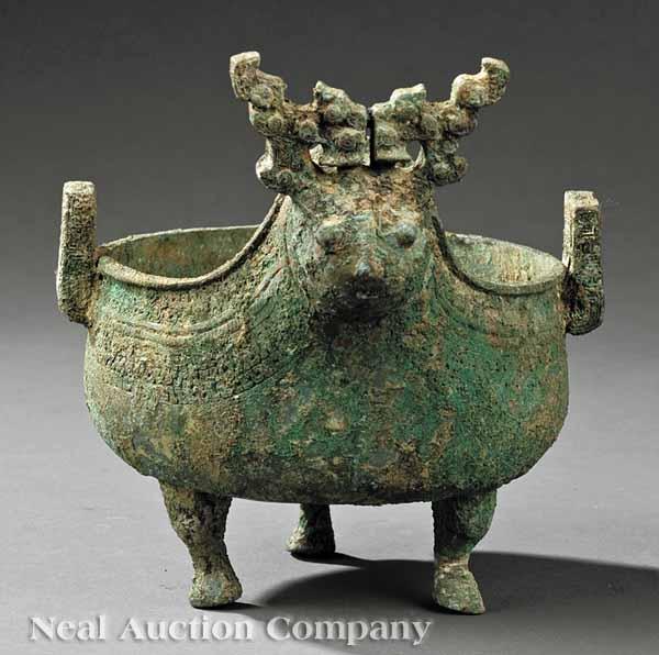 Appraisal: A Chinese Bronze Ritual Vessel in the Form of a