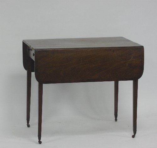 Appraisal: A George IV mahogany two-flap Pembroke table fitted a drawer