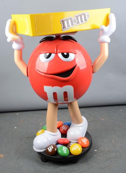 Appraisal: M M Candy Figural Plastic Floor Display Red M M