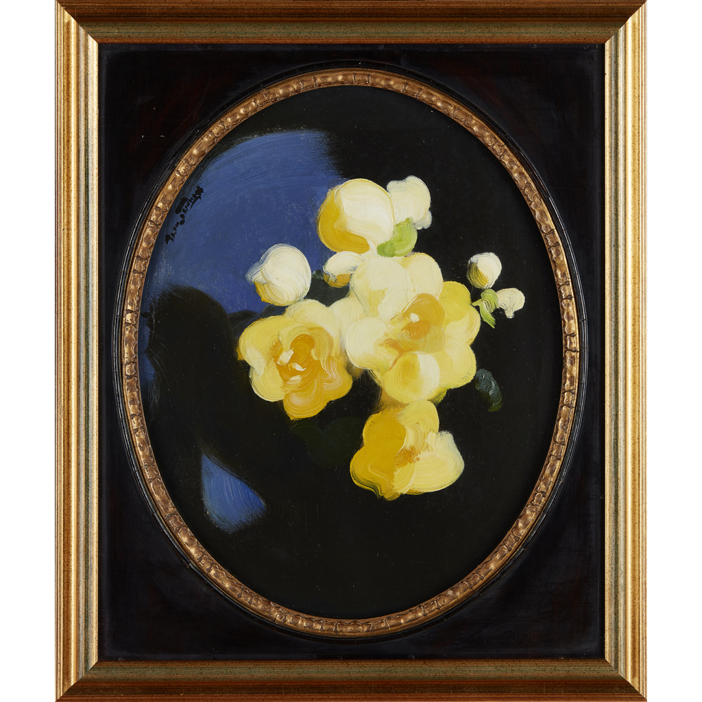 Appraisal: JAMES STUART PARK BRITISH - STILL LIFE OF YELLOW ROSES