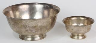 Appraisal: S Kirk Son sterling silver Paul Revere style bowls troy