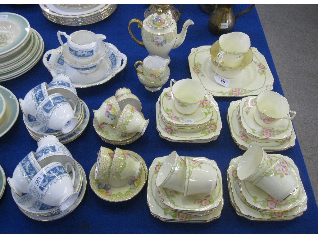 Appraisal: Paragon 'Alexandra Rose' teaset Royal Standard coffee set and a