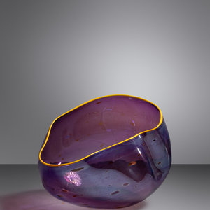 Appraisal: Dale Chihuly American b Seaform Bowl blown glass signed 'Chihuly