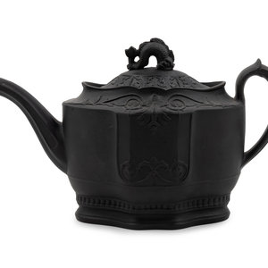 Appraisal: A Wedgwood Basalt Teapot th Century Height x width x