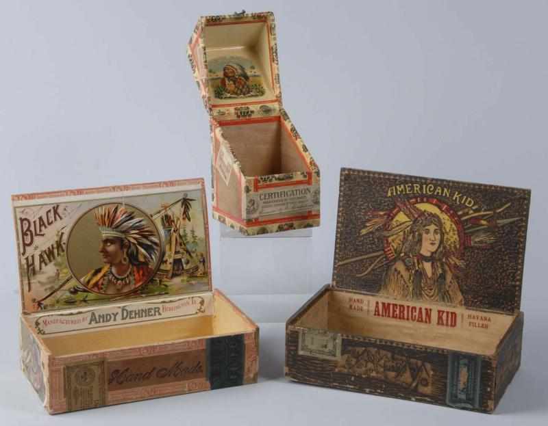 Appraisal: Lot of Cigar Boxes Description Includes s Tampa Florida box