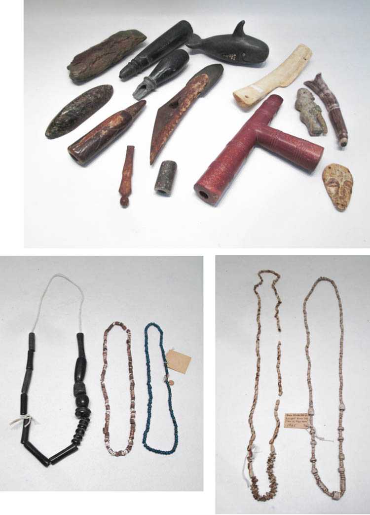 Appraisal: COLLECTION OF NATIVE AMERICAN ITEMS including spear point peace pipe